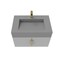 Castello Usa Nile 30-inch Gray Vanity Set with Gray Top and Gold Handles CB-MC-30G-GLD-2053-GR - alternate 2